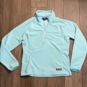 Vineyard Vines fleece sweatshirt, teal, medium